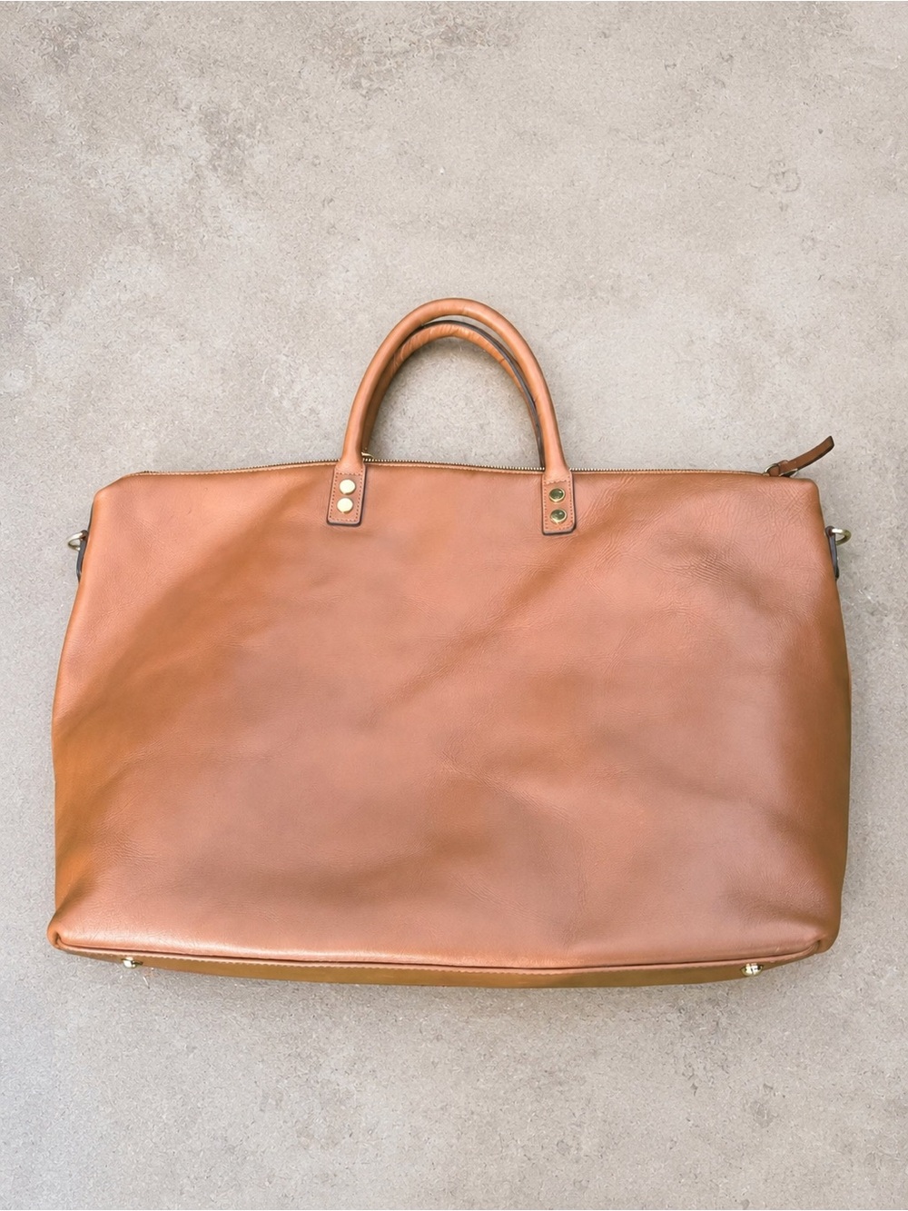 Mark & Graham Large Leather Weekender Travel Tote - Picture 2 of 5
